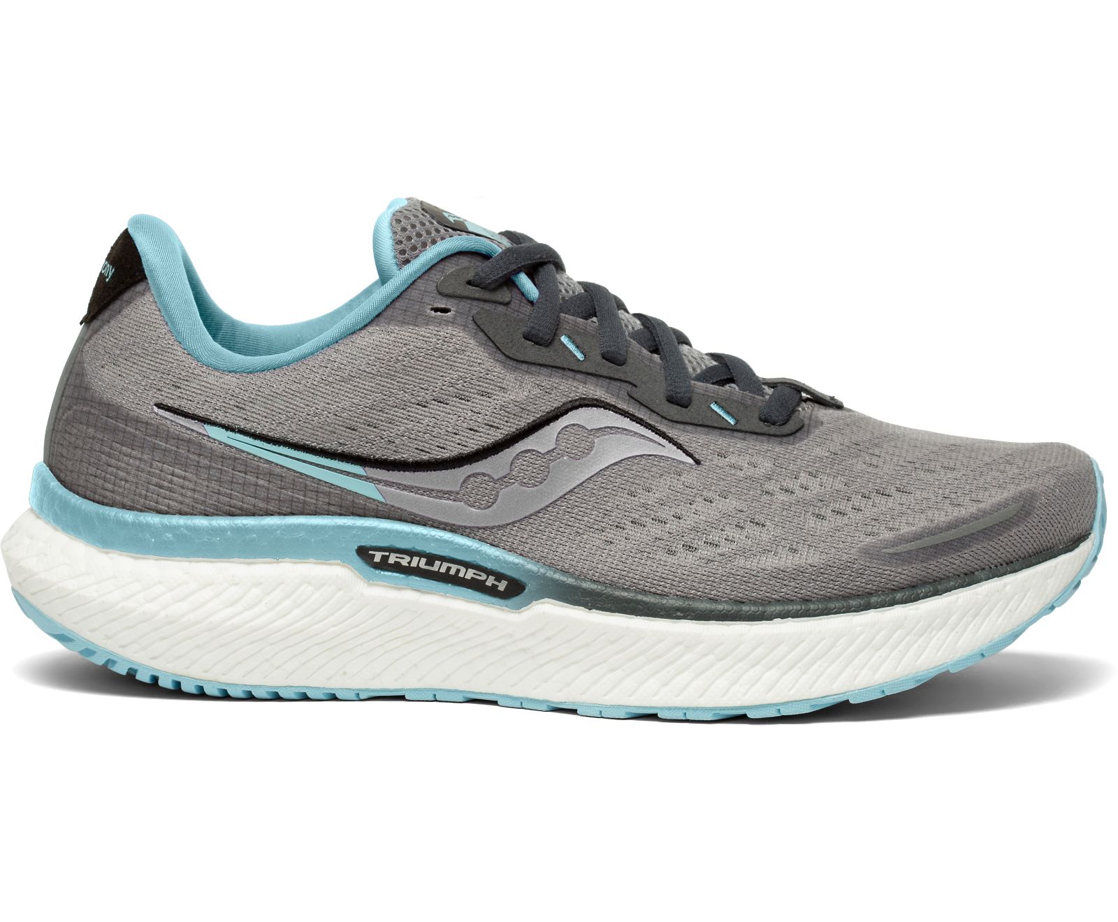 Női Saucony Triumph 19 Széles Cipő Futócipő Szürke Türkiz | HU 067XYU